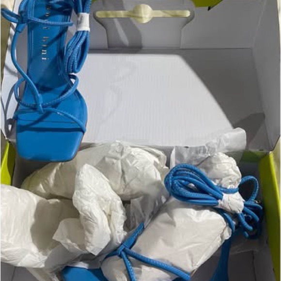 Gianni Bini Shoes - Gianni Bini Bright Blue Strappy 3” Heels – Women’s US 6.5M, New In Box